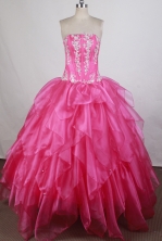 Pretty Ball gown StraplessFloor-length Quinceanera Dresses Style FA-W-r33